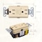 Faith Self-Test 15A TR GFCI Outlet Receptacle, Ivory, PK 3 GLS-15ATR-IV-03 - alternate 2